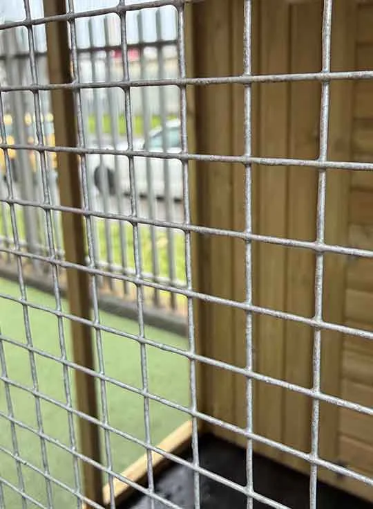 Galvanised steel mesh